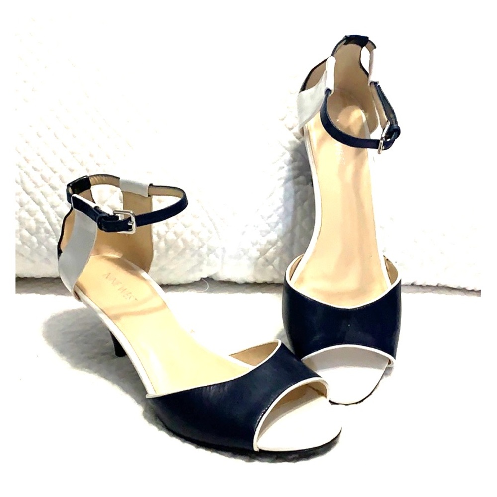 Sandals white and blue! New